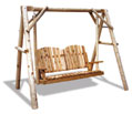 outdoor cedar swing