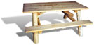 outdoor cedar table