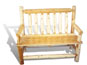 outdoor cedar bench