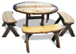outdoor cedar table